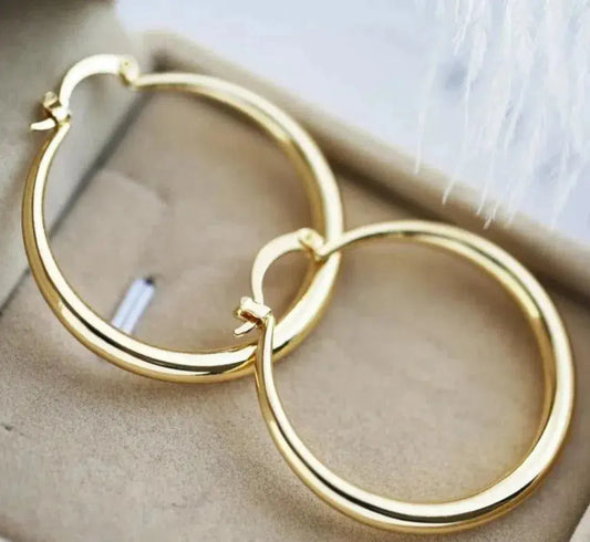 Gold Large Hoop Earrings