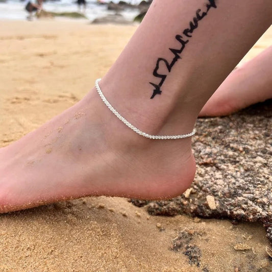 Elegant Sparkling Layered Anklet Collection