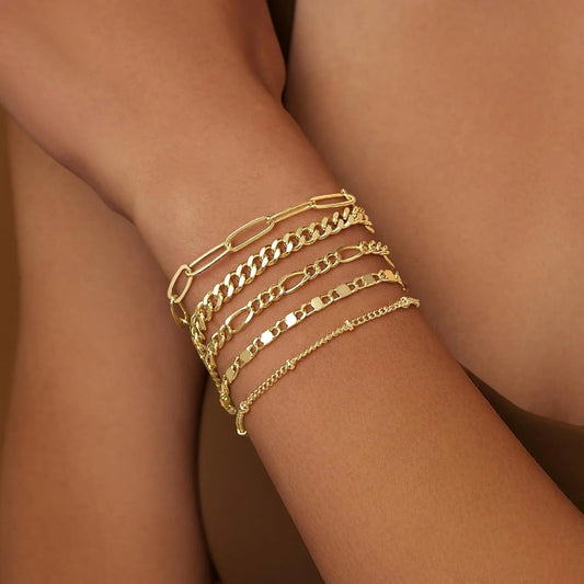 Elegant Link Chain Bracelet Collection
