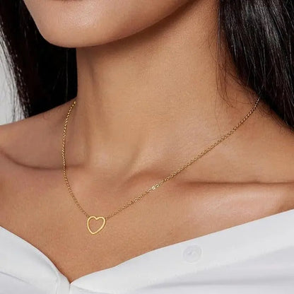Hollow Heart Necklace