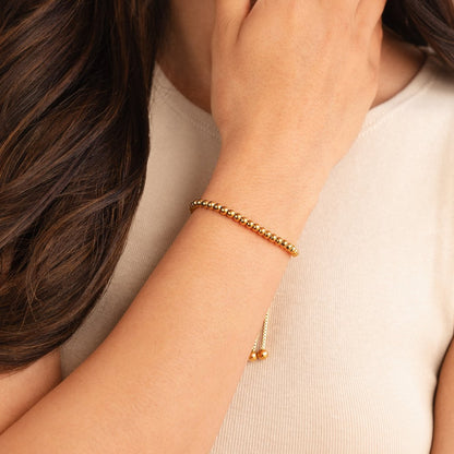 Gold Beaded Bracelet by Nila