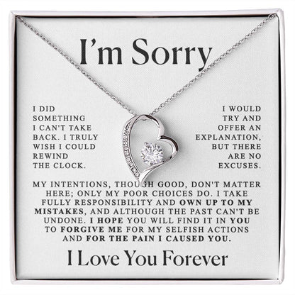 Apology Her Heart Necklace