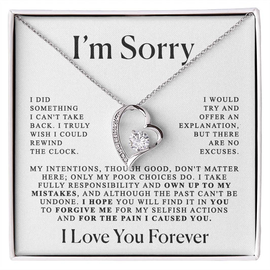 Apology Her Heart Necklace