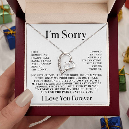 Apology Her Heart Necklace