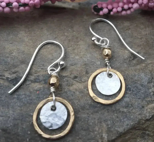 Classic Gold and Silver Vintage Earrings